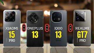 Realme GT 7 Pro VS iqoo 13 VS Oneplus 13 VS Xiaomi 15 Pro