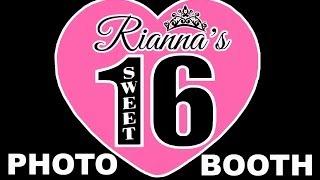 Sweet 16 Birthday Party Photo Booth Party Rental | Paradise Events