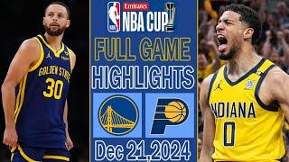 Golden State Warriors vs  Indiana Pacers Game Highlights Dec 21,2024 | NBA Highlights Today