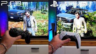 GTA 5- PS5 Pro vs. PS3  | Side By Side Graphics Comparison | POV