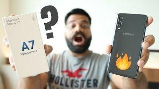 Samsung Galaxy A7 Unboxing & First Look - Triple Camera Monster???