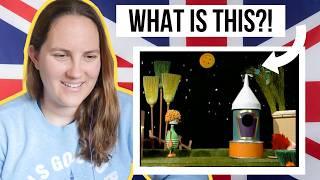 American reacts to BUTTON MOON (quirky 80s UK kid's show!)