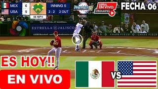 Donde ver México vs. Estados Unidos EN VIVO hoy, a que hora juega resumen, Premier 12 WBSC 2024