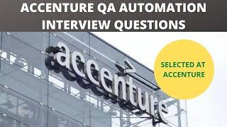 Accenture Automation Testing Interview Questions | Accenture Testing Interview Q&A