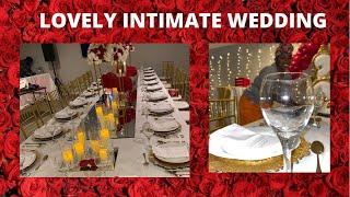 SMALL INTIMATE WEDDING | RED & GOLD WEDDING | WEDDING RECEPTION | DINNER WEDDING