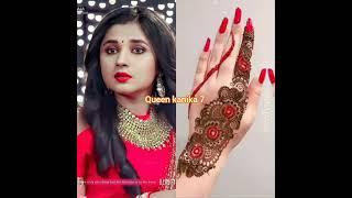 Kanika mann same dress as beautiful Mehndi designs ।। #shorts #Queenkanika7 #kanikamann #kkk12