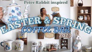 🪺EASTER COFFEE BAR 2023! PETER RABBIT INSPIRED, DECORATE EASTER WITH ME #easter2023 #coffeebar