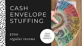 $700 Cash Stuffing Income  | Apr W5 2024 | Budgeting, Money, Savings, Cash Envelope System, Cash