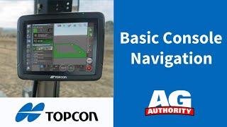 Topcon X Series - Basic Console Navigation