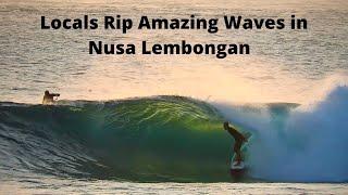 Nusa Lembongan RAW Surfing! Locals Getting Barrelled