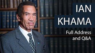 President Ian Khama | Full Address and Q&A | Oxford Union