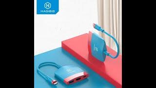 HAGIBIS NINTENDO SWITCH DOCKING STATION USB C TO 4K HDMI CHARGING MAC