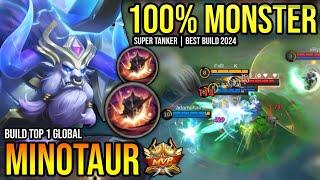 MINOTAUR BEST BUILD 2024 | BUILD TOP GLOBAL MINOTAUR GAMEPLAY | MOBILE LEGENDS