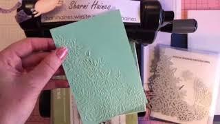 Embossing with Dies using new Stampin’ Up! Big Shot Embossing Mats