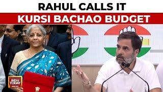 Budget 2024: Rahul Gandhi Attacks Modi Over Bonanza To Andhra & Bihar, Calls It Kursi Bachao Budget