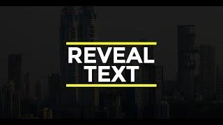 Simple Text Reveal Animation in After Effects | After Effects Tutorial #2 | TechnoMafia