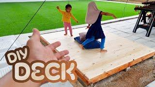 DIY tempat lepak, projek kayu pertama saya | DIY Deck