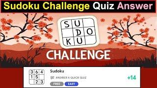 Sudoku Challenge Quiz Answer | sudoku quiz answer | gimmemore