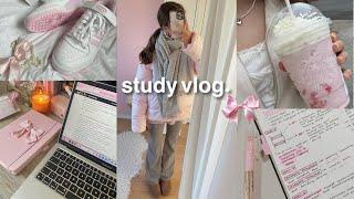 STUDY VLOG! school days in my life, thrift shopping + more