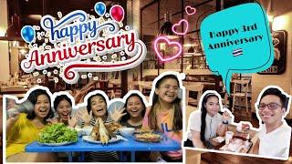 Food vlog: 3rd Anniversary mukbang | nakakahiyang challenge : totropahin o jojowain