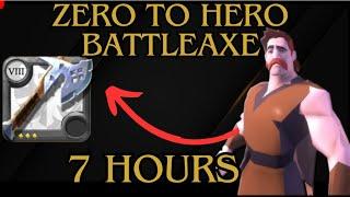 Zero To Hero Battleaxe - From Level 0 to Level 100 - Albion Online