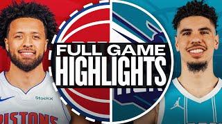 PISTONS at HORNETS | FULL GAME HIGHLIGHTS | November 21, 2024