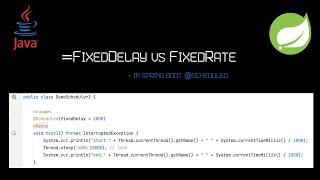 fixedDalay vs fixedRate in @Scheduled annotation in Spring Boot