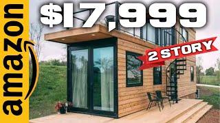 Affordable Two-Story Prefab Tiny Home on Amazon | Ready-to-Move Flat Pack House