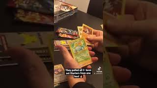 Crazy luck!  pulled all from just 1 box! Blastoise, Venasaur, and Charizard  #pokemon #tcg