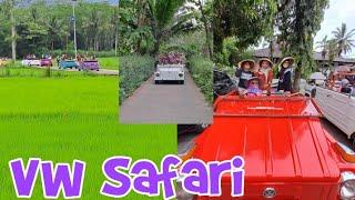 VW Safari ..to Menoreh Hill can see the top of Candi Borobudur#cagarbudaya#Magelang