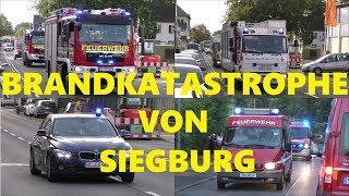 DIE SCHLIMMSTE  BRANDKATASTROPHE VON SIEGBURG  (9 HÄUSER ZERSTÖRT!!!)  #MontisEinsatzfahrten