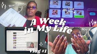 New Planner, New Nails, Getting Back Into Vlogging| 2024 Vlog 1