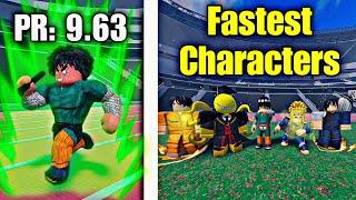 The FASTEST ANIME Characters Takeover Roblox Track & Field
