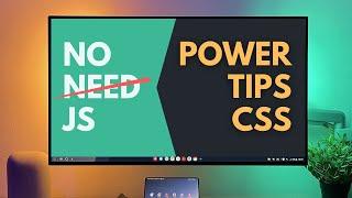 No Need Javascript - Best Tips CSS | Zero To Hero CSS Tutorial