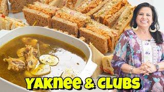 Ane Wale Bathreen Mosam k Liye Zabardast Chicken Yaknee & Club Sandwiches Recipe in Urdu Hindi - RKK