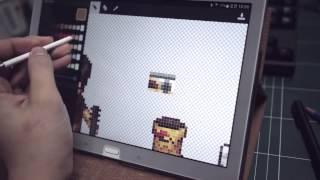 Pixel Art Drawing Tool for Android Tablet - Prototype Test Clip