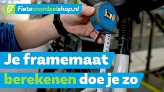 Hoe bereken ik mijn fiets framemaat? - Fietsvoordeelshop.nl vertelt