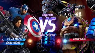 MARVEL VS. CAPCOM: INFINITE Captain America,Winter Soldier Gameplay In Arcade Mode