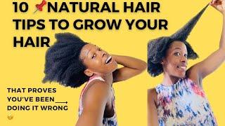 How I Grow My Natural Hair with 10 Simple Tips#naturalhairtips #hair #blackhair #afro