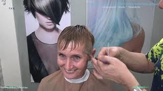 THE BEST HAIRCUT FOR MY FINE HAIR IS A PIXIE IN COOL BLONDE COLOR!! IRIS by TKS
