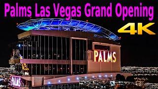 PALMS LAS VEGAS GRAND OPENING in 4K + AFTER PARTY, POOL & FIREWORKS SHOW