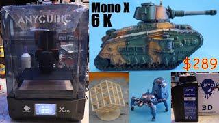 Anycubic Photon Mono X 6K - review setup resin 3d printer