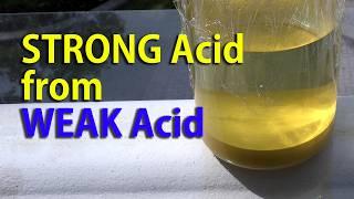 Make SULFURIC acid from WEAK oxalic acid with the SUN