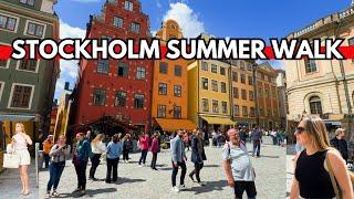 A Walk Around Stockholm - Walking in Stockholm Summer - Walking Tour 4k 2024