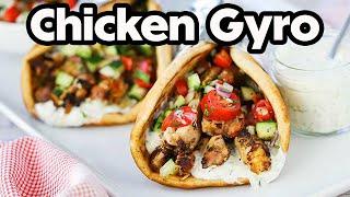 Greek Cuisine | CHICKEN GYRO WITH TZATZIKI SAUCE | How To Feed a Loon