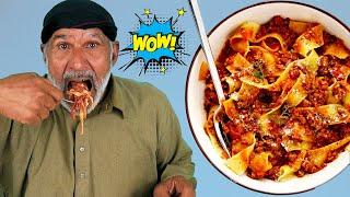 Tribal people discover the deliciousness of Italian Bolognese!