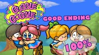 Bubble Bobble II Symphony (バブルシンフォニー) GOOD ENDING 100% Arcade 1994 [ HD ]