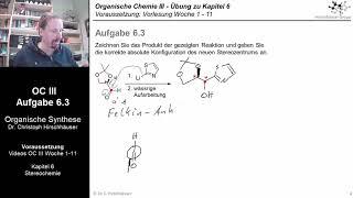 OC III - Übung 6.3: Anwendung des Felkin-Anh Modells für die Dondoni-Homologisierung