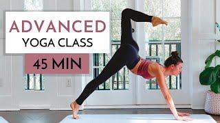 Advanced Yoga Class | Challenging 45 Min Power Yoga Flow | Yoga with Kate Amber