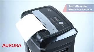 Aurora Paper Shredder AutoReverse Feature